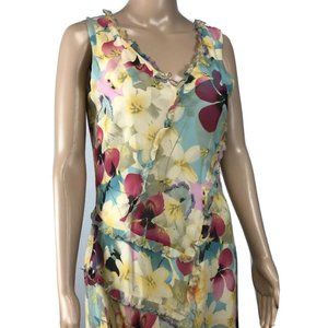 Sundance Womens Floral Muted Colors Dress